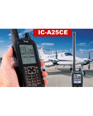 ICOM IC-A25CE #93 VHF AIR BAND TRANSCEIVER.