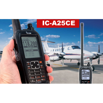 ICOM IC-A25CE #93 VHF AIR BAND TRANSCEIVER.